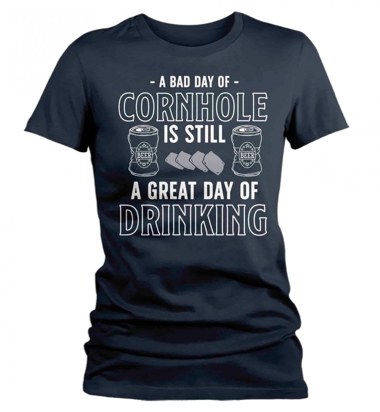 a bad day cornhole drinking shirt w nv