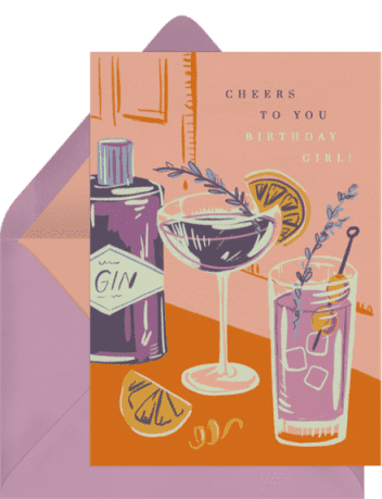 cheery cocktails cards purple o35351 8585