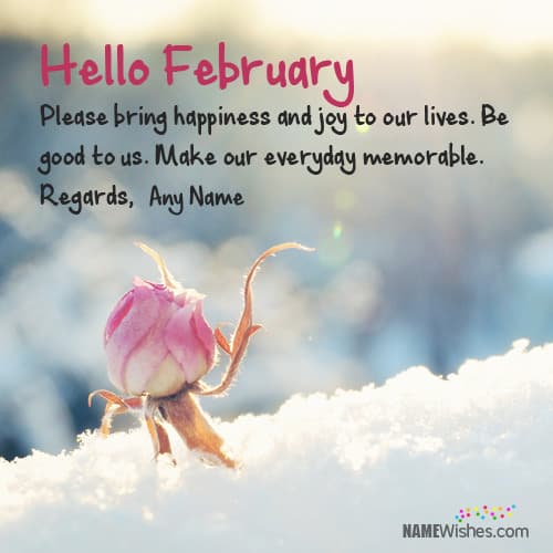 hello february wishes with name133c