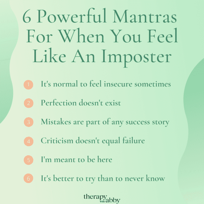 imposter syndrome mantras