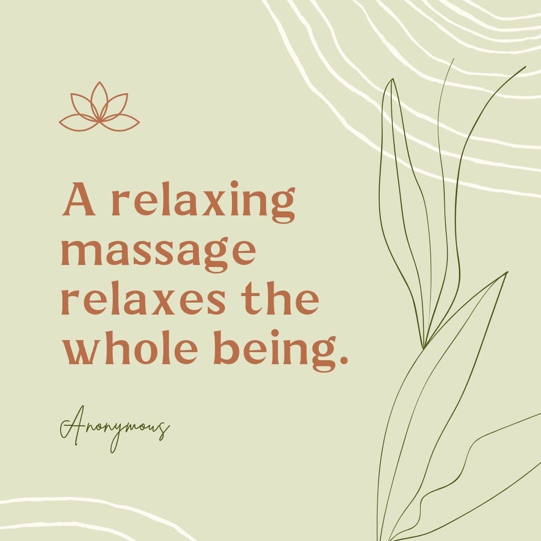 massage quote instagram post