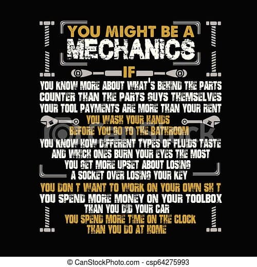 mechanic quote and saying best graphic drawing csp64275993