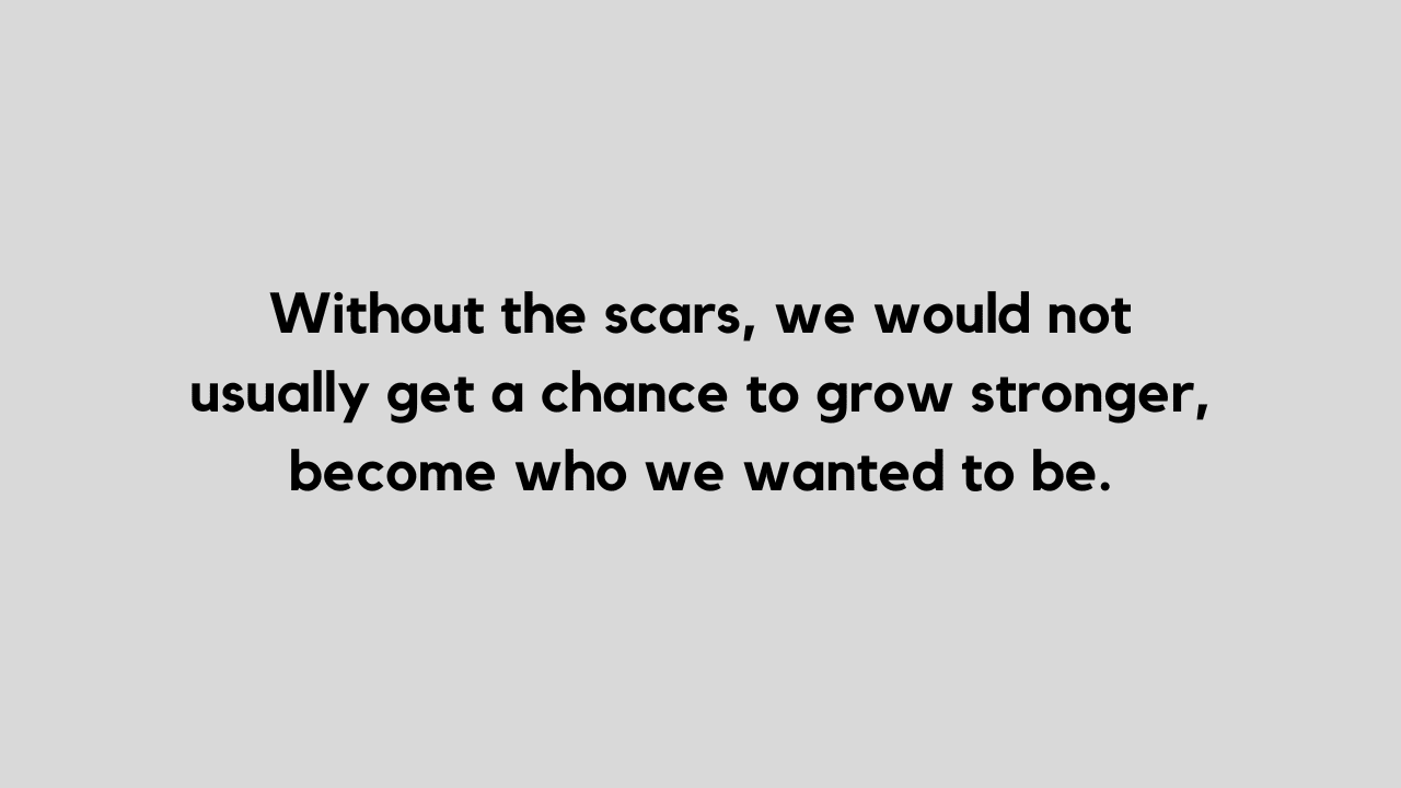 scars quote and caption