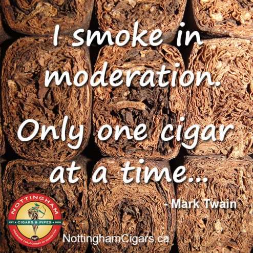 twain cigar quote moderation
