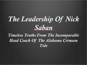 Nick Saban Quotes