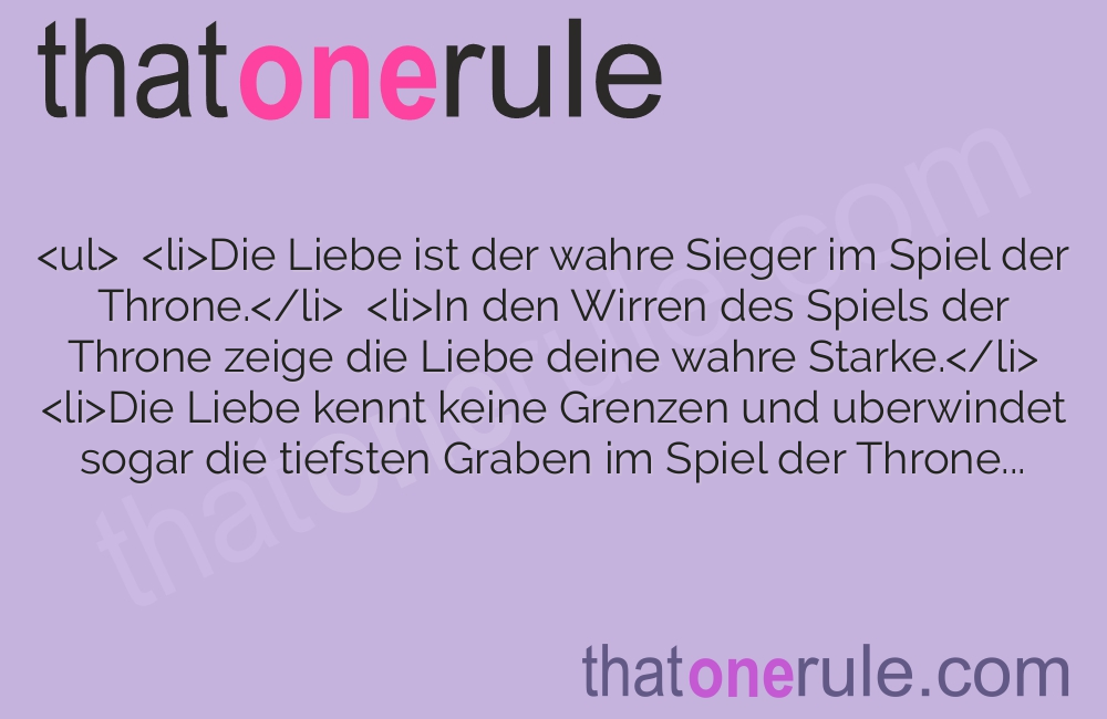 Die Liebeszitate aus Game of Thrones – Die Besten Zitate und Spruche