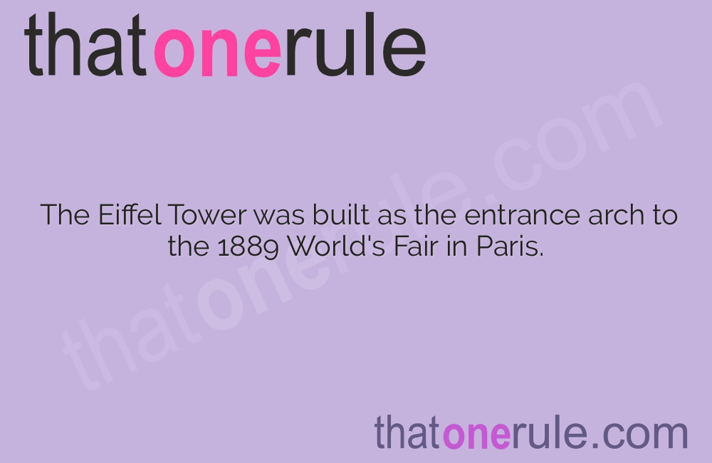 Fascinating Facts about the Eiffel Tower