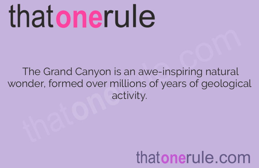Fascinating Facts about the Grand Canyon