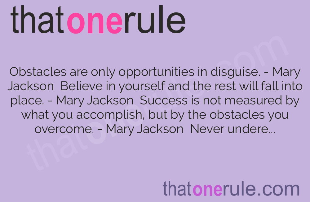Mary Jackson Quotes