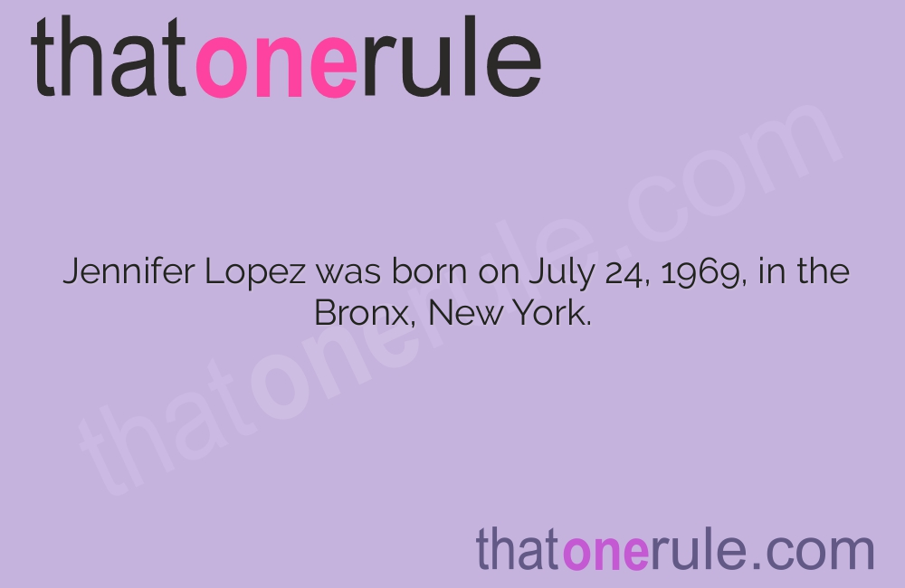 Fascinating Facts About Jennifer Lopez