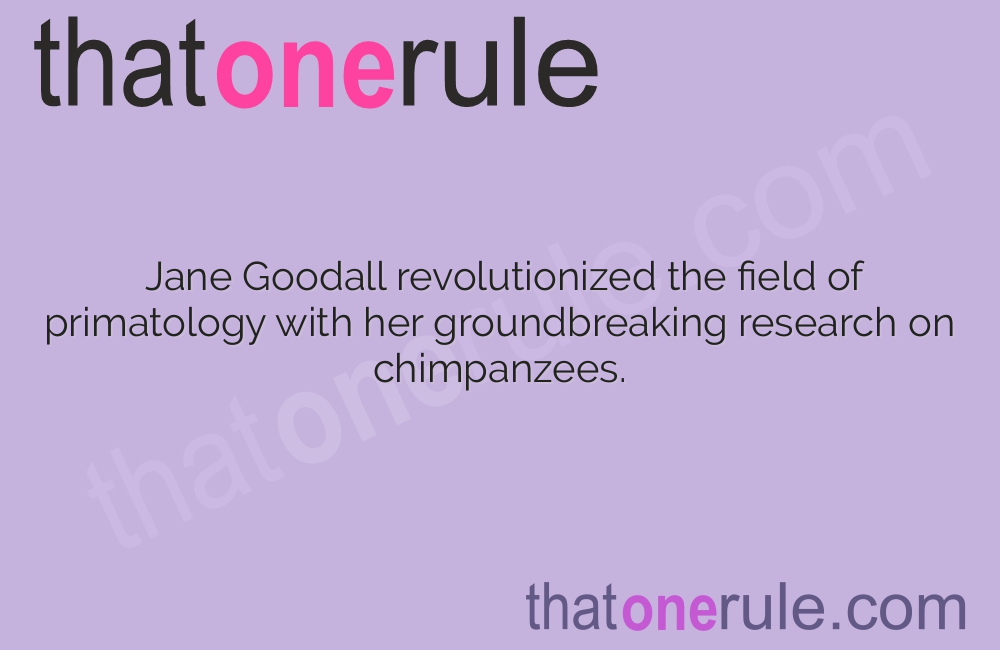 Fascinating Facts about Jane Goodall