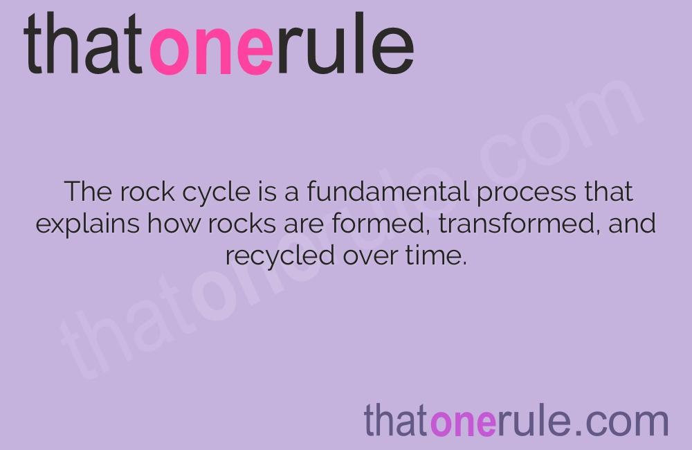 Interesting Facts about the Rock Cycle