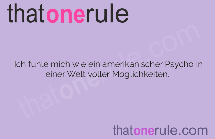 Amerikanische Psycho-Zitate