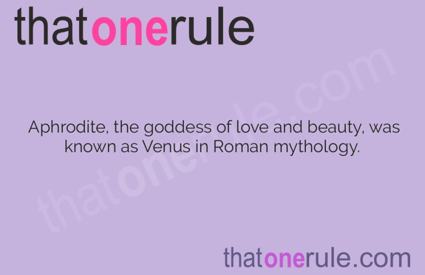 Fascinating Trivia about Aphrodite