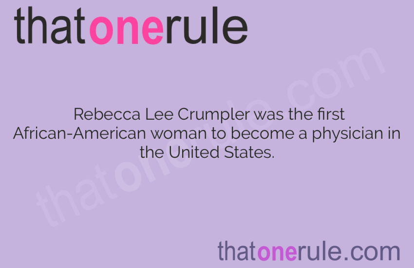 Interesting Facts about Rebecca Lee Crumpler