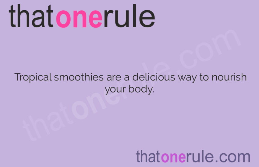 Tropical Smoothie Nutrition Facts – Everything You Need to Know